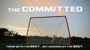 Lacrosse net at dusk